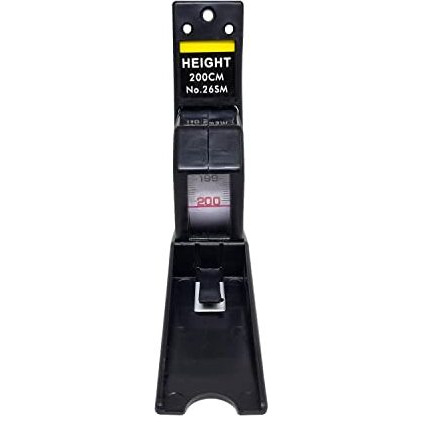Sahyog Wellness Human Body Stature Meter Wall Mount Height Measurement 2M/200Cm For Home, Used By Adult & Children Roll Ruler Height Measuring (Black)
