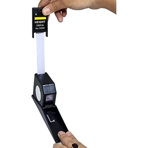 Sahyog Wellness Human Body Stature Meter Wall Mount Height Measurement 2M/200Cm For Home, Used By Adult & Children Roll Ruler Height Measuring (Black)