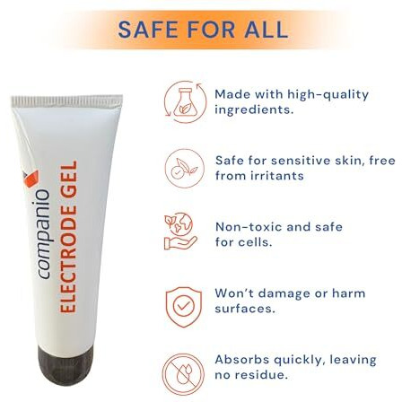 Companio Electrode Gel | Pack Of 1 |Tens/Ems Unit Electrode Gel | Non-Irritating Design For Electrotherapy | Clinically Tested