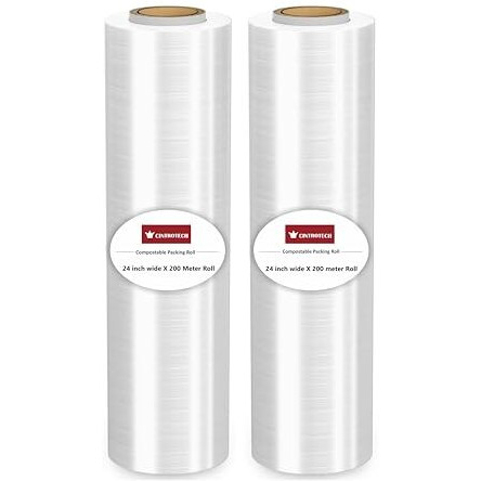 Cintrotech Packing Material, 24 Inch (600 Mm), 200 Meters Length Large Roll For Packing And Multipurpose, 1.6 Kg In Weight Per Unit, (Pack Of 2)