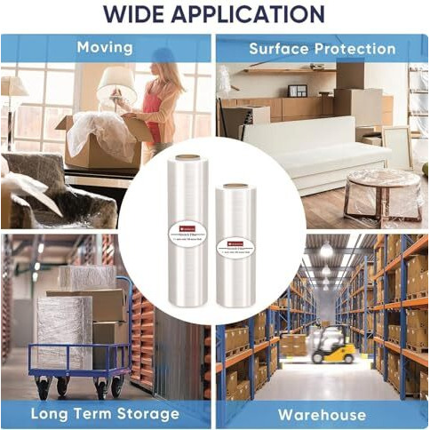 Cintrotech Packing Material, 24 Inch (600 Mm), 200 Meters Length Large Roll For Packing And Multipurpose, 1.6 Kg In Weight Per Unit, (Pack Of 2)
