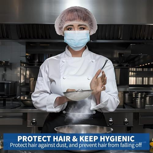 Jasmine & Glory 300 Pcs White Premium Disposable Bouffant Caps With Elastic Band - Hygienic Hair Protection For Salons, Spas, Use - Universal Fit - Bulk Pack Of High-Quality Head Covers