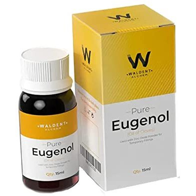 Waldent Pure Eugenol 15Ml | Extra Pure Clove Oil For Dental Pain Relief | Temporary Filling Material | Cavity Liner | Iso Certified | Autoclavable