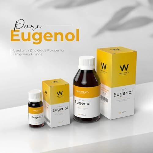 Waldent Pure Eugenol 15Ml | Extra Pure Clove Oil For Dental Pain Relief | Temporary Filling Material | Cavity Liner | Iso Certified | Autoclavable