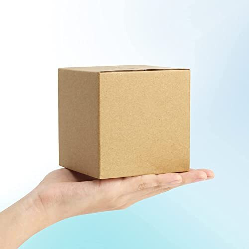 Secureship 4 X 4 X 4 Corrugated Cardboard 3 Ply Box For Packing, Moving, Shipping, Gifting, Multi Propose Use (Pack Of 50)
