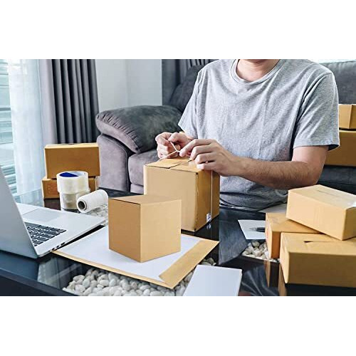 Secureship 4 X 4 X 4 Corrugated Cardboard 3 Ply Box For Packing, Moving, Shipping, Gifting, Multi Propose Use (Pack Of 50)