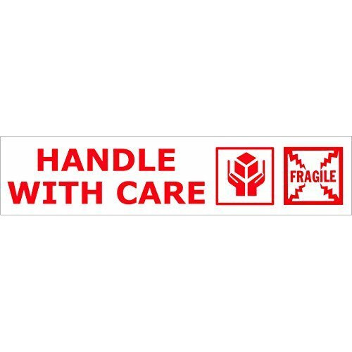 Etipl Cello Tape 2 Inch 65Mtr (Handle With Care Fragile Tape Printed) Set Of 3