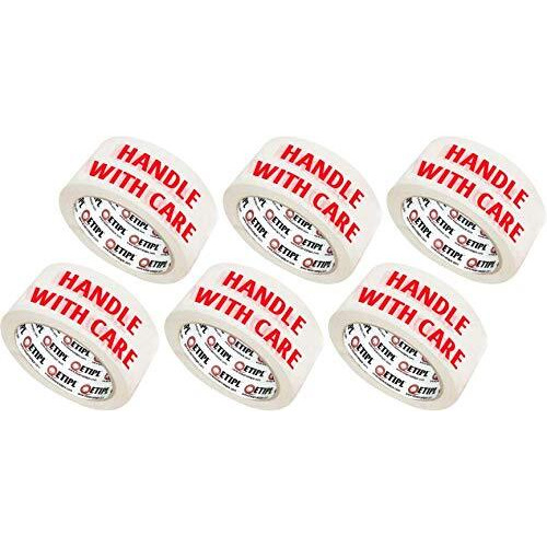 Etipl Cello Tape 2 Inch 65Mtr (Handle With Care Fragile Tape Printed) Set Of 3