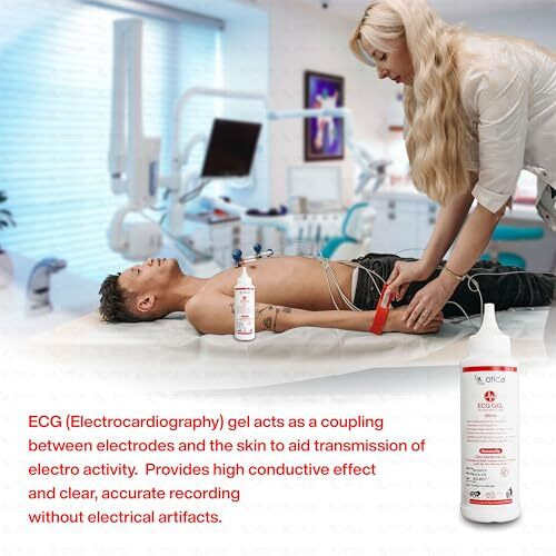 Otica Ultrasound Gel For Usg Ecg Eeg Sonography And Physio 250Ml (Clear Gel, Pack Of 6)