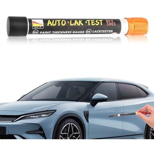 Sthira Paint Thickness Gauge Pen With Cap Magnetic Coating Thickness Gauge Color-Coded Quick Assessment Portable Paint Thickness Gauge Versatile Manual Paint Coating Thickness Gague Tool
