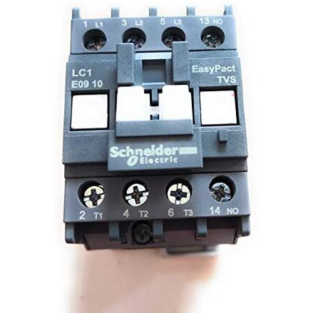 Schneider Electric Lc1E0910 Power Contactor - Etvs 25A 1No (3 Pole Ac Control), Grey, 18 X 5 X 5 Cm