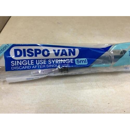 Generic 5Ml Syringes With Needle, Sterile, Single-Use, Pack Of 100 | Plastic, Leak-Proof, Biocompatible, Sharp Precision Needle, Smooth Plunger, Clear Barrel With Graduations