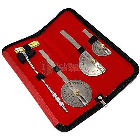 Is Indosurgicals Goniometer With Knee Hammer And Measuring Tape -Set Of 3