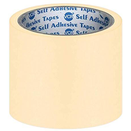 Vcr Masking Tape - 20 Meters In Length 96Mm / 4" Width - 1 Roll Per Pack - Easy Tear Tape, Best For Carpenter, Labelling, Painting And Leaves No Residue After A Peel.