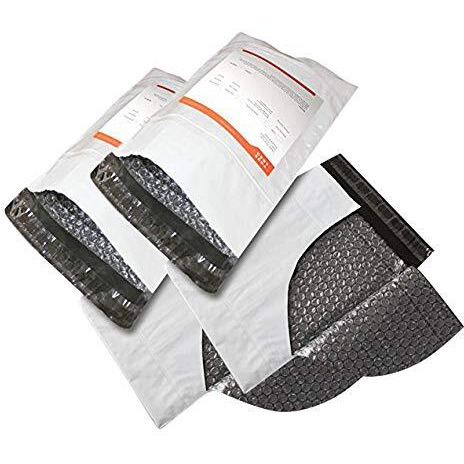 Bubble Lined Tamper Proof Courier Bags With Pod Pouch (Size - 8" X 10") - 100 Pcs