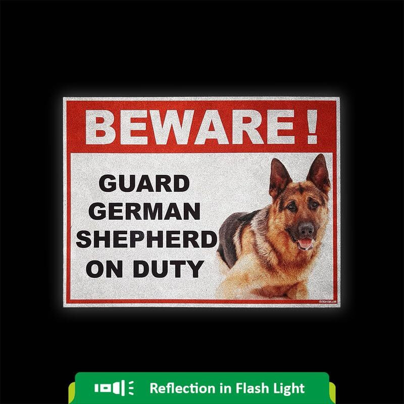 Clickforsign Bod-Ref-Big-Sb-5 Beware Of Guard Dog German Shepard On Duty Sign