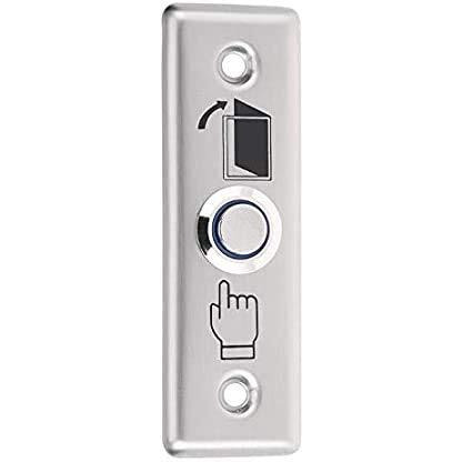 Realtime Stainless Steel Square Switch Button Panel Door Exit Home Push Release For Rfid Access Control System