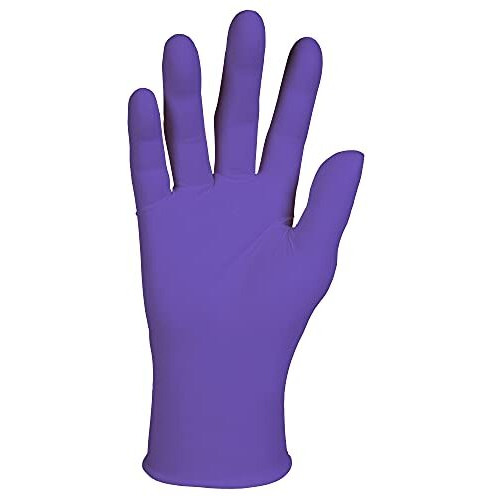 Kimberly-Clark Kimtech Kc 500 Nitrile Exam Gloves (5.9 Mil, Ambidextrous, 9.5", Purple) -Pack Of 100 Gloves Pack