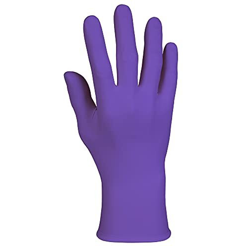 Kimberly-Clark Kimtech Kc 500 Nitrile Exam Gloves (5.9 Mil, Ambidextrous, 9.5", Purple) -Pack Of 100 Gloves Pack