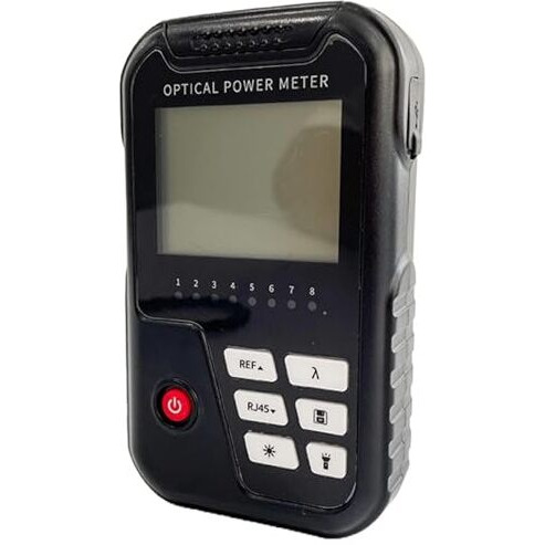 Techtest 4 In 1 Optical Power Meter With Laser Light Optical Fiber Power Meter Visual Fault Locater 2Mw Vfl Light Source Fc/Sc Universal Interface Scope -50~+26Dbm Lan Tester Rj45 Network Cable Tester