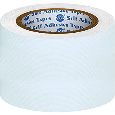 Vcr White Duct Tape - 18 Meters In Length 72Mm / 3" Width - 1 Roll Per Pack - Strong Book Binding Tape - Waterproof Heavy Duty Duct Tape