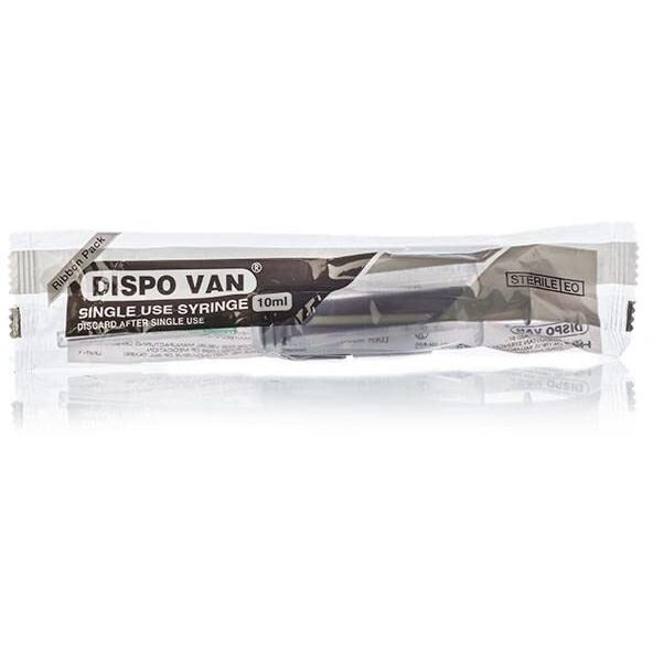 Dispo Van 10Ml Syringes With Needle, Single-Use, Sterile  Pack Of 50 | Leak-Proof And Biocompatible | Easy-To-Use For Safe And Precise Medical Applications