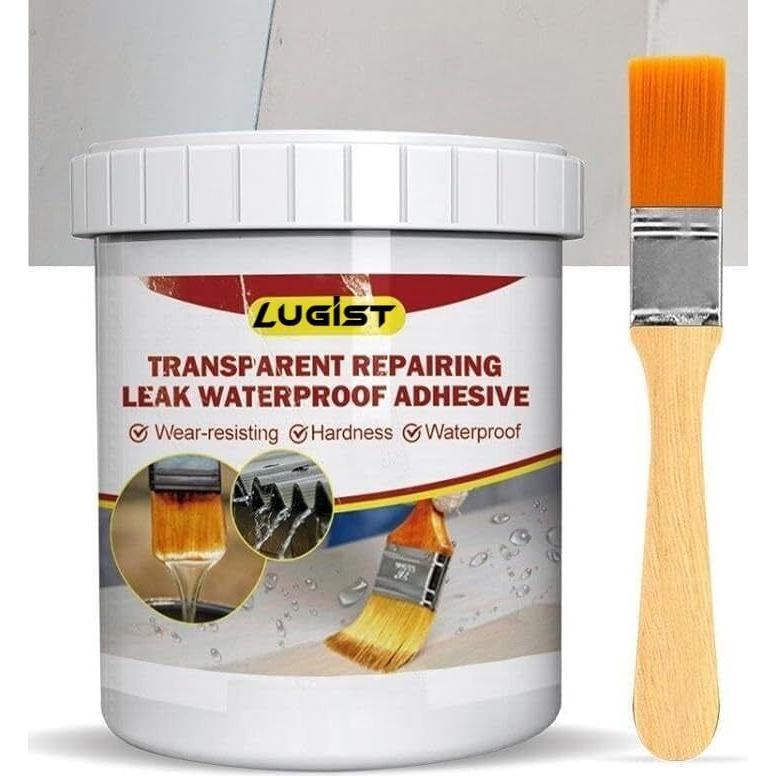 Lugist Roof Water Leakage Solution, Waterproof Glue, Waterproof Coating, Roof Waterproofing, Water Proof Glue, Crack Seal, Liquid Rubber For Waterproofing, Wall Glue (Pack 1 / 300Gm)