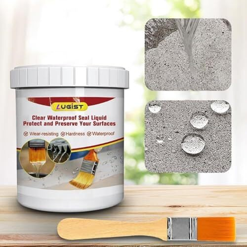 Lugist Roof Water Leakage Solution, Waterproof Glue, Waterproof Coating, Roof Waterproofing, Water Proof Glue, Crack Seal, Liquid Rubber For Waterproofing, Wall Glue (Pack 1 / 300Gm)