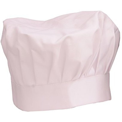 Switchon Polyester Chef's Unisex-Adult Solid Fabric Cap Cum Hat For Home And Hotel - White, 20.47 L X 15.8 W Inch.