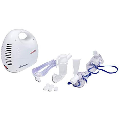 Romsons Angel Nebulizer Machine, Compact & Lightweight Compressor Nebulizer For Kids And Adult With Mask (White,Pack Of 5)
