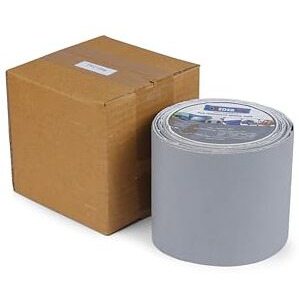 Keder Max Pvc Tarpaulin Repair Tape For Quick Fixes | Self-Adhesive And Waterproof | Best For Tarpaulin Repair, Pond Lining, Fish Tank, And Truck Cover (9.5Cm X 5M, Length, Grey)