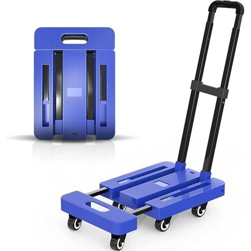 Jugte Foldable Platform Trolley For Heavy Weight/Material Handling Goods Trolley For Home, Office, Warehouse & Industries 150Kg With 6 Wheels