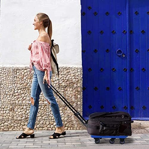 Jugte Foldable Platform Trolley For Heavy Weight/Material Handling Goods Trolley For Home, Office, Warehouse & Industries 150Kg With 6 Wheels