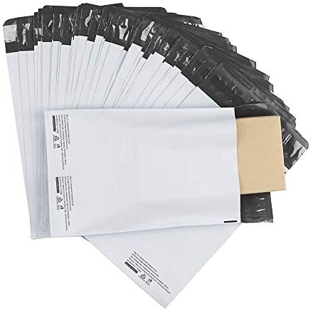 Securement Courier Bag/Envelopes/Pouches/Cover/Packing Bags Without Pod (No-Pod) (51 Microns) Tamper Proof/Security Bag (6X8, 100)