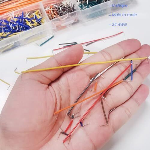 Serplex Jumper Wires Kit 560Pieces Jumper Wire Kit With 14 Sizes Breadboard Jumper Wires Kit Assorted Color Jumper Wire Kit Breadboard Accessories Jumper Wires For Components Connections