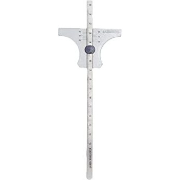 Jaibros 6 Inch 150 Mm Vernier Type Depth Gauge Multipurpose Stainless Steel White Finish Pack Of 1