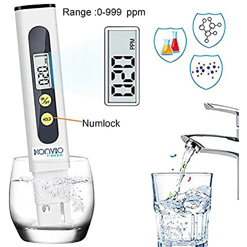 Konvio Neer Total Dissolved Solids Meter And Digital Ph Meter For Water Testing, For Multi-Purpose Usage, With Buffer Solution (Pack Of 2)