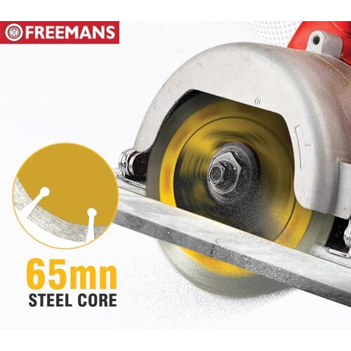 Freemans Mc110 Power Diamond Cutting Blade - 4 Inch/110Mm X 10T For Marble, Stone, Concrete Cutting (Pack Of 1) Cutting Wheel