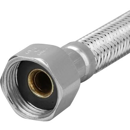 Orvos Connection Pipe 36 Inches Premium 304 Stainless Steel For Hot & Cold Supply To Geysers, Sinks, Basins And Flush Tanks, Set Of 2