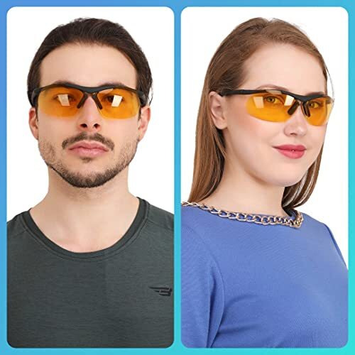 Efermone Night Driving Hd Vision Goggles With Anti-Glare And Dust Protection For Bike Driving Car Driving Glasses (Black)