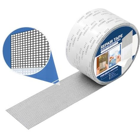 Hoopoes Mosquito Net Repair Tape | Strong Adhesive & Waterproof Window Mosquito Net Covering Mesh Tape For Door Tears Holes Screen Patch Repair (200Cm X 5Cm) (Pack Of 1)