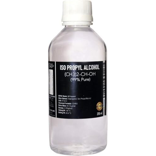 Cero  Ipa Isopropyl Alcohol For Cleaning, All Electronics, Clean Your Makeup Tools, Clean Cpu, Gpu And Screen, Repair Cosmetics 99.9% Pure [(Ch3)2-Ch-Oh] Cas 67-63-0 (250Ml)
