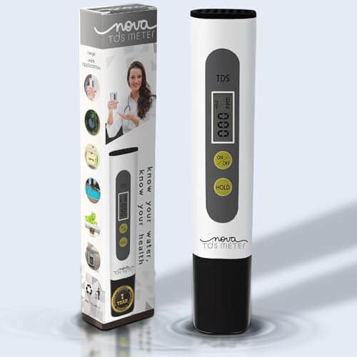 Nova Lint Remover Tds Meter For Water Testing High-Precision Water Tds Meter Digital For Home, Drinking Water, And Aquariums - Accurate And Reliable Water Quality Tester Kit | 1 Year Warranty