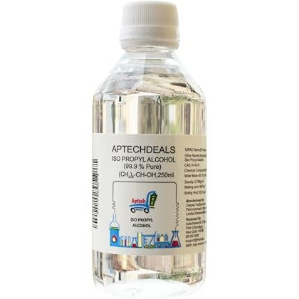 Aptechdeals Ipa Iso-Propyl Alcohol 99.9% [(Ch3)2-Ch-Oh] Cas 67-63-0, 250Ml