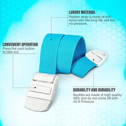 Otica Medical Tourniquet Band For Blood Collection Adjustable Quick Release Buckle Medical Emergency Tourniquet Belt With High Elasticity For Hospital And Medical First Aid Phlebotomy Use Pack Of 2