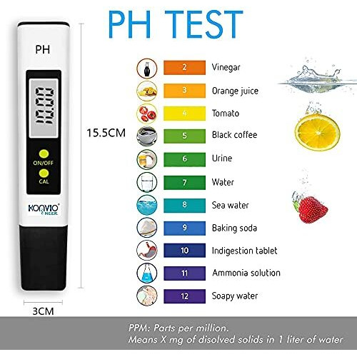 Konvio Neer Tds Meter And Ph Meter Combo, Tds And Ph Testers For Water Testing