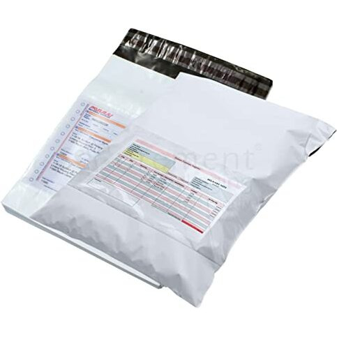 Securement Pod Courier Bags With Pouch, 12 X 16 Inches -100 Pieces