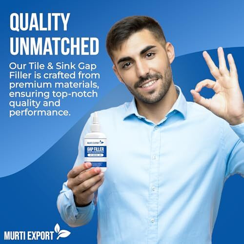 Murti Export Tiles Gap Filler Waterproof 280Ml, Gap Sealant, Grout, White Cement Paste Tube, Gap Filler For Walls And Joints, Waterproof Sealant, Tile Gap Filler Tube For Kitchen, Bathroom