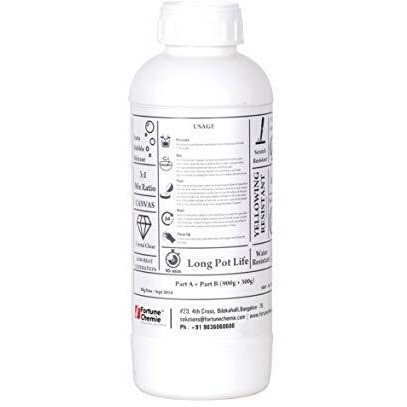 Epoke Crystal Clear Epoxy Art Resin Kit (1200Gms)