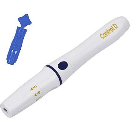 Control D Lancing Device & 100 Round Lancets, White